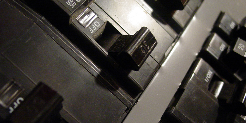 Electrical panel breakers