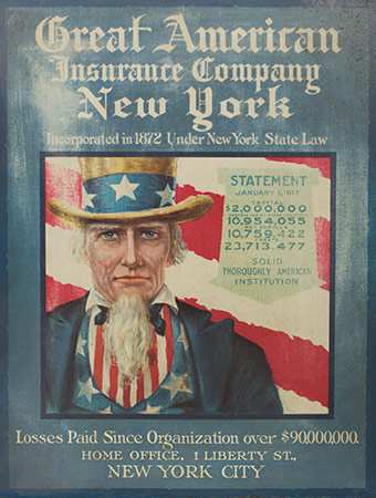 Antique GREAT AMERICAN Insurance Company shops NEW YORK