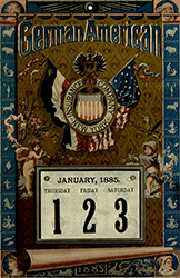 German American Calendar 1885