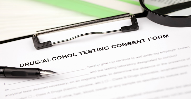 Drug and Alcohol Testing Empty Consent Form