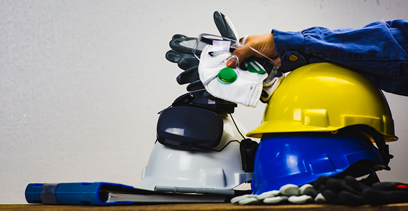 PPE Equipment on a table