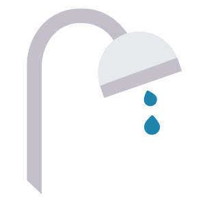 dripping shower icon