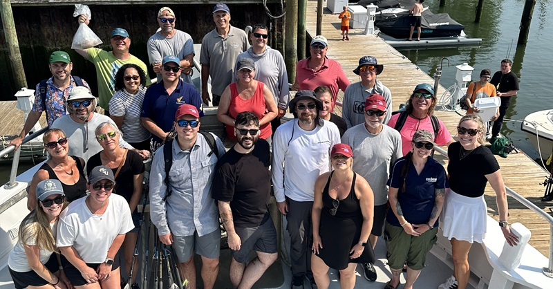 group of people at nautical networking