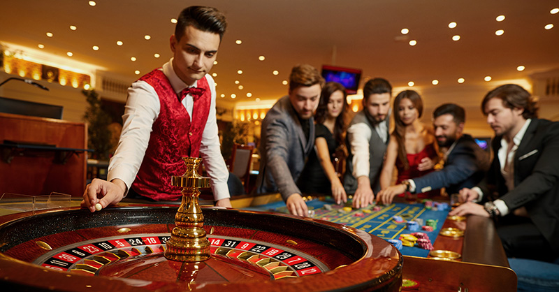 Players at a casino
